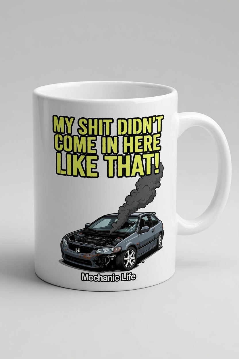 White glossy mug (Come in)