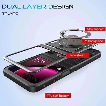 Motorola slide Camera Protection with kickstand for Motorola Moto Razr 60 Ultra 50 40 Ultra Razr Plus