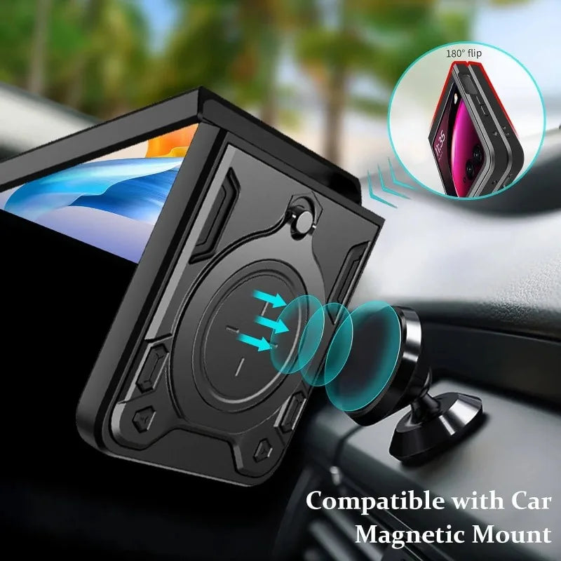 Motorola slide Camera Protection with kickstand for Motorola Moto Razr 60 Ultra 50 40 Ultra Razr Plus
