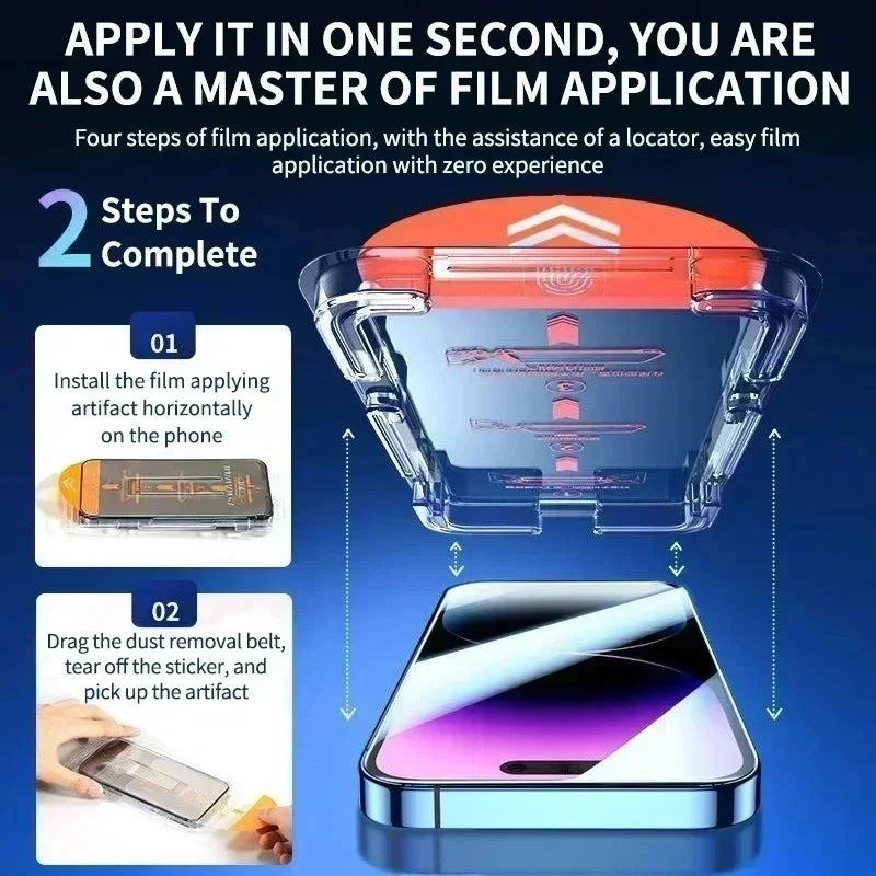 5Pcs Oleophobic Coating Dust Free Screen Protector For iPhone 15 14 11 13 12 16 Pro Max XS XR 15 16 Plus Glass