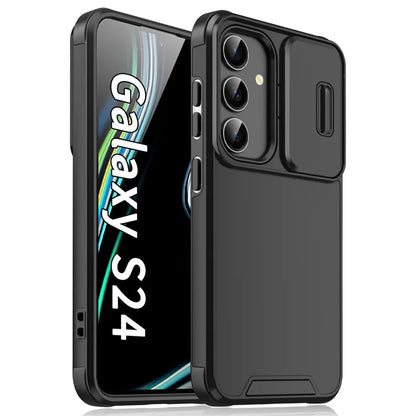Slide Camera Protection Armor Magnetic Phone Case for Samsung S25 S24 S23 FE S22 S26 Ultra A56 A36 A16 A06 A55 A35 A25 A15 Cover