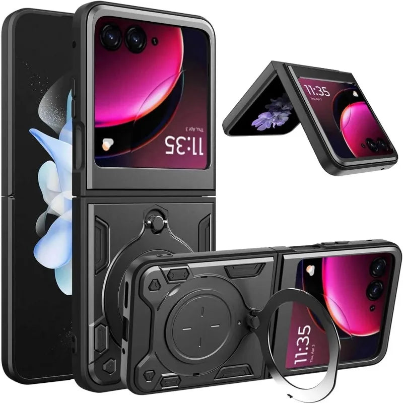 Motorola slide Camera Protection with kickstand for Motorola Moto Razr 60 Ultra 50 40 Ultra Razr Plus