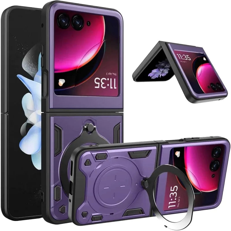 Motorola slide Camera Protection with kickstand for Motorola Moto Razr 60 Ultra 50 40 Ultra Razr Plus