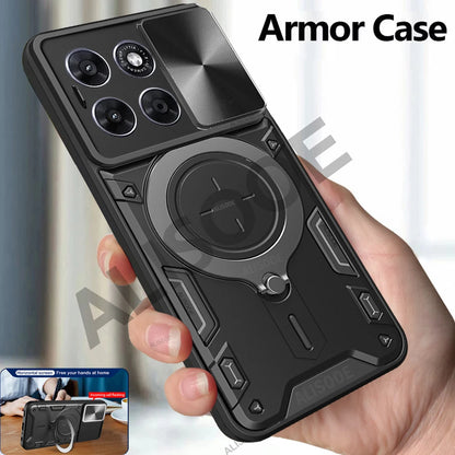 Motorola Slide Camera Lens Ring Kickstand Phone Cover For Moto G67 G77 G75 G84 G85 G86 G53 G54 G55 G56 G06 Power