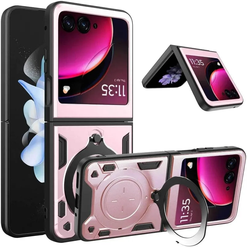 Motorola slide Camera Protection with kickstand for Motorola Moto Razr 60 Ultra 50 40 Ultra Razr Plus