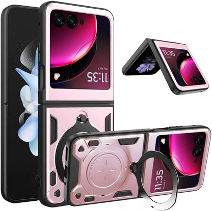 Motorola slide Camera Protection with kickstand for Motorola Moto Razr 60 Ultra 50 40 Ultra Razr Plus