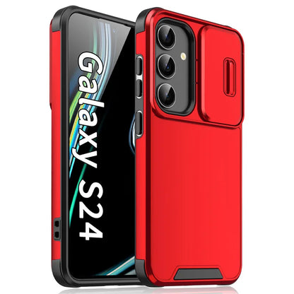 Slide Camera Protection Armor Magnetic Phone Case for Samsung S25 S24 S23 FE S22 S26 Ultra A56 A36 A16 A06 A55 A35 A25 A15 Cover