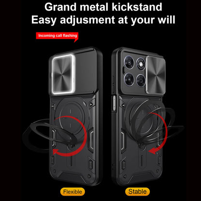 Motorola Slide Camera Lens Ring Kickstand Phone Cover For Moto G67 G77 G75 G84 G85 G86 G53 G54 G55 G56 G06 Power