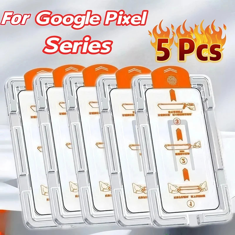 2-3 Screen Protector Oleophobic Coating Dust Free Easy Installation Tempered Glass For Google Pixel 6a 7 7a 8 8a 9 9a 10 Pro XL