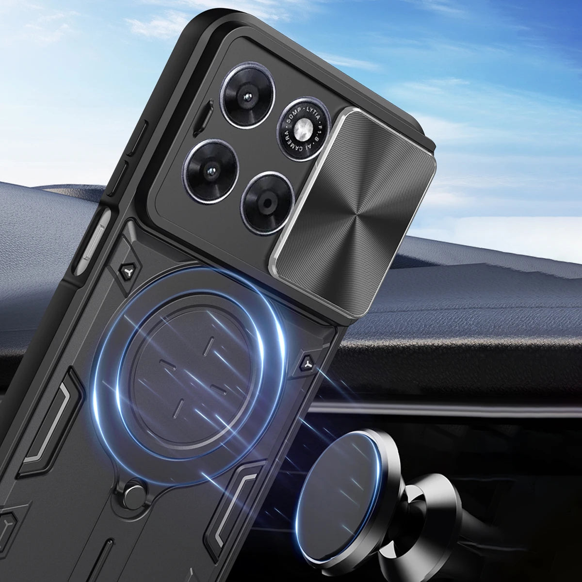 Motorola Slide Camera Lens Ring Kickstand Phone Cover For Moto G67 G77 G75 G84 G85 G86 G53 G54 G55 G56 G06 Power