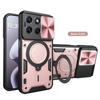 Motorola Slide Camera Lens Ring Kickstand Phone Cover For Moto G67 G77 G75 G84 G85 G86 G53 G54 G55 G56 G06 Power
