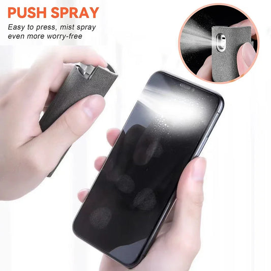 2 in 1 Screen Cleaner Spray Bottle for Computer Cellphone and more comes 2 in 1  sprayer and microfiber Cloth