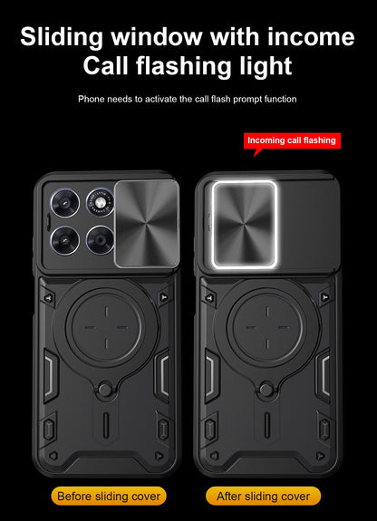 Motorola Slide Camera Lens Ring Kickstand Phone Cover For Moto G67 G77 G75 G84 G85 G86 G53 G54 G55 G56 G06 Power
