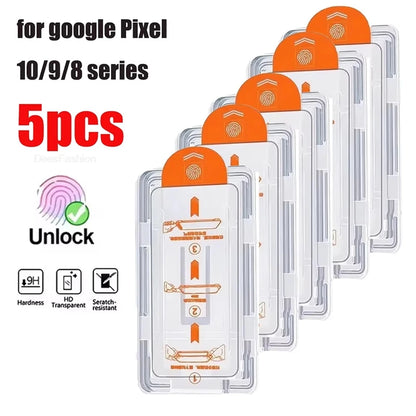3-5Pcs HD Screen Protector For Google Pixel 10 Pro XL 9 Pro XL 10 Pro 9 Pro 10A 9A 8A 7A 6A 9 8 7 No Dust Bubbles