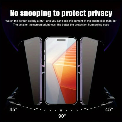 Anti-Spy screen protector For iPhone 13 12 Mini 11 14 15 Plus 16 Pro Max 17 Air 16e Privacy Screen Protector iPhone XR X XS 8 Film