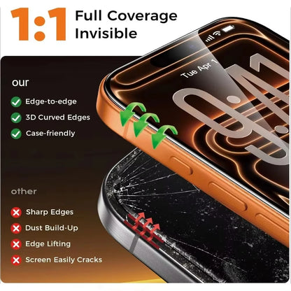 3-6PCS Anti Spy/ Privacy Screen Protectors Tempered Glass For iPhone 16 17 Pro Max 13 14 15 11 12 7 8 Plus X XR XS