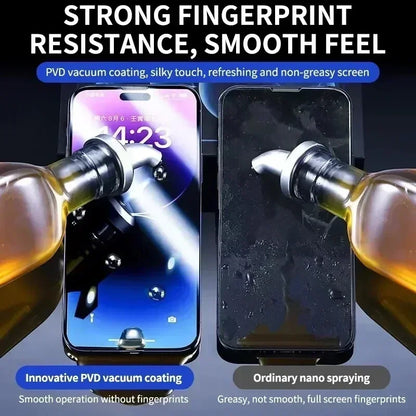 5Pcs Oleophobic Coating Dust Free Screen Protector For iPhone 15 14 11 13 12 16 Pro Max XS XR 15 16 Plus Glass